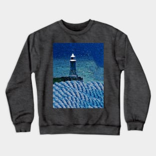 each restless wave /  a hockled shank /  of fraying rope. Crewneck Sweatshirt